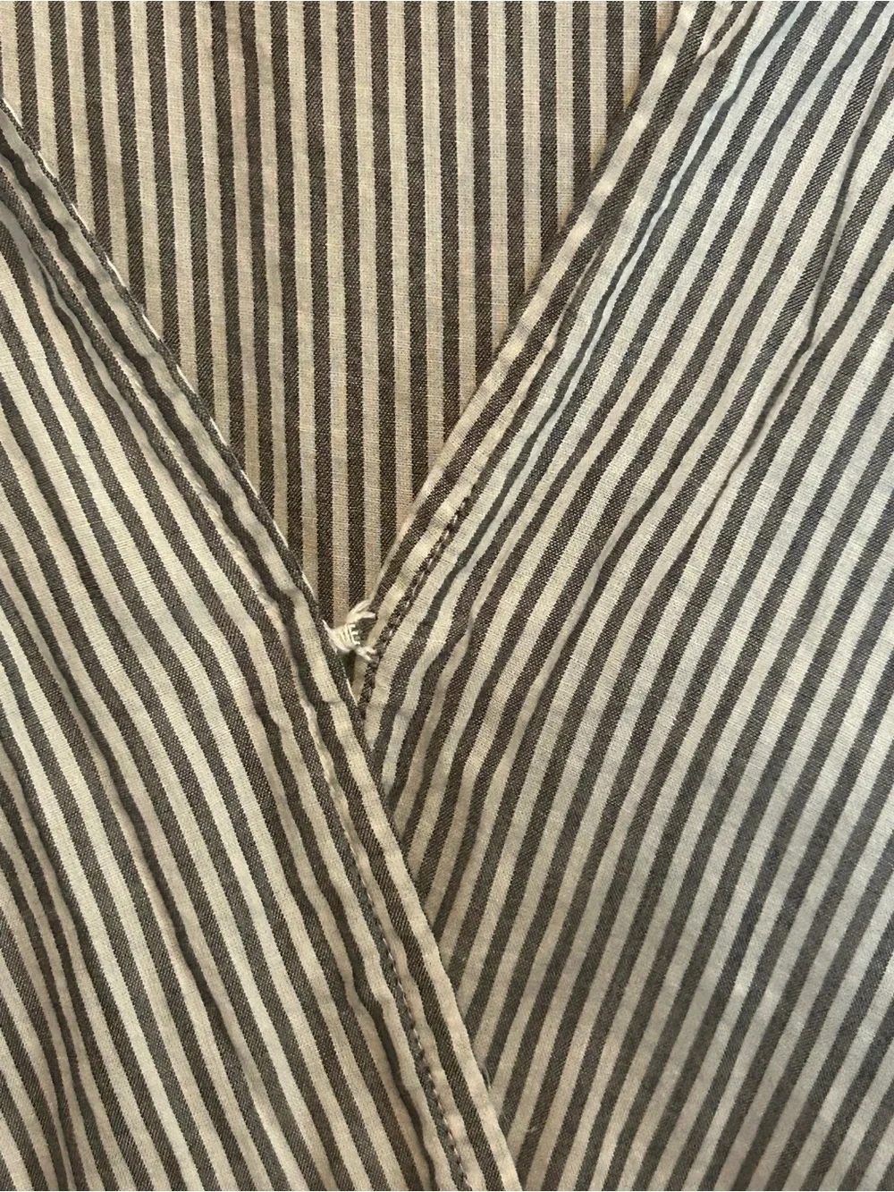 J. Crew Blue and White Striped Ruffle Maxi Dress